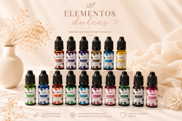 Producto - NUEVA LINEA DE PIGMENTOS X16 COLORES PARA VELA