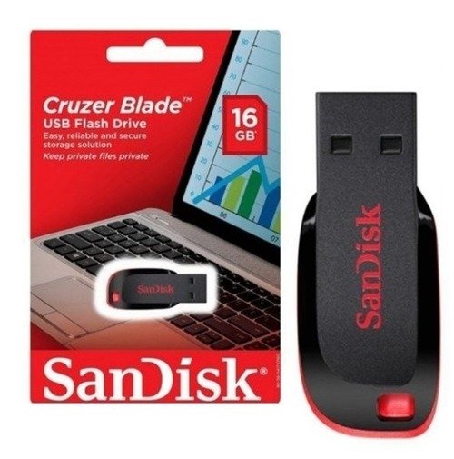 Producto - Pendriver Sandisk 16gb Cruzer Blade