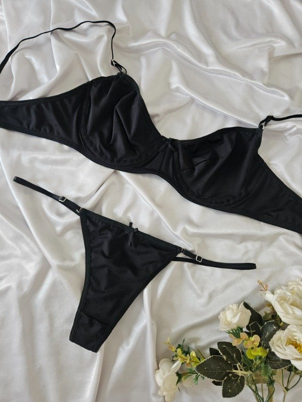 Producto - CONJUNTO DE LYCRA CON ARO NEGRO (A14 F)