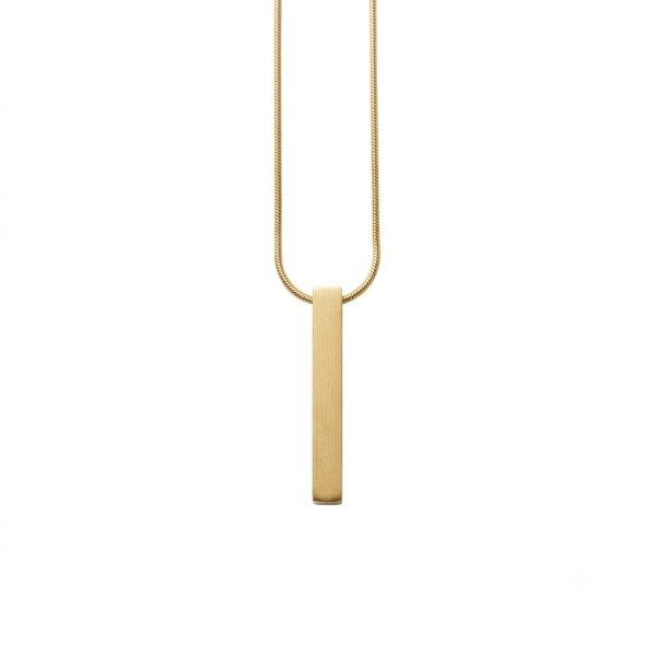 Producto - Collar con dije Barra Dorada