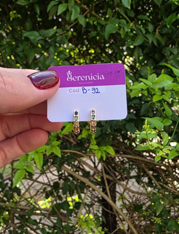 Producto - Aros Jazmin Dorado Colores