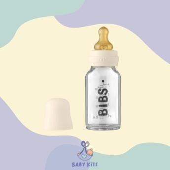 Producto - BIBS MAMADERA F. LENTO TAPA BLANCA X110ML
