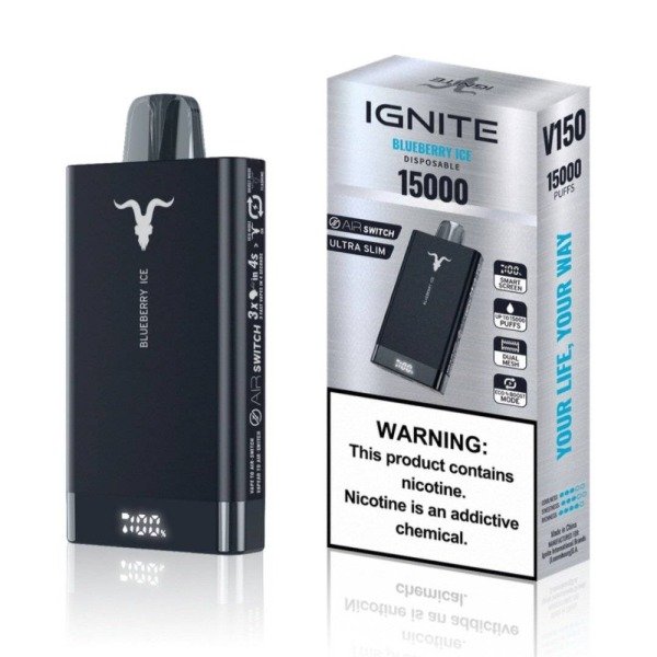 Producto - IGNATE V150 15000 PUFFS BLUEBERRY ICE