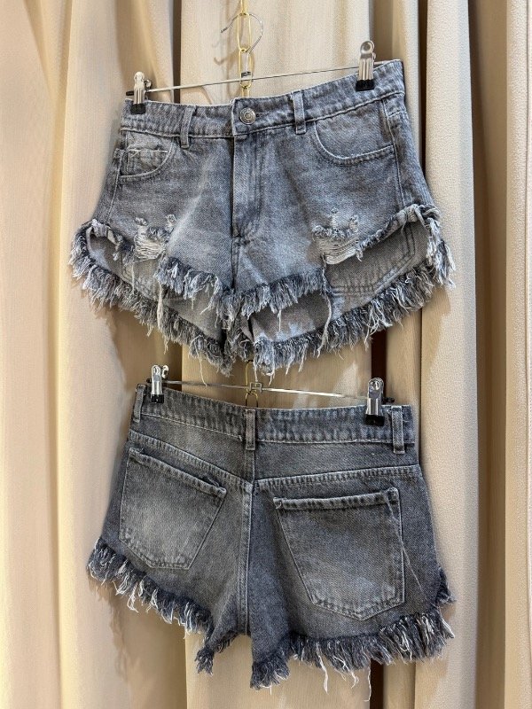 Producto - Short tiro medio-alto Gris - 0