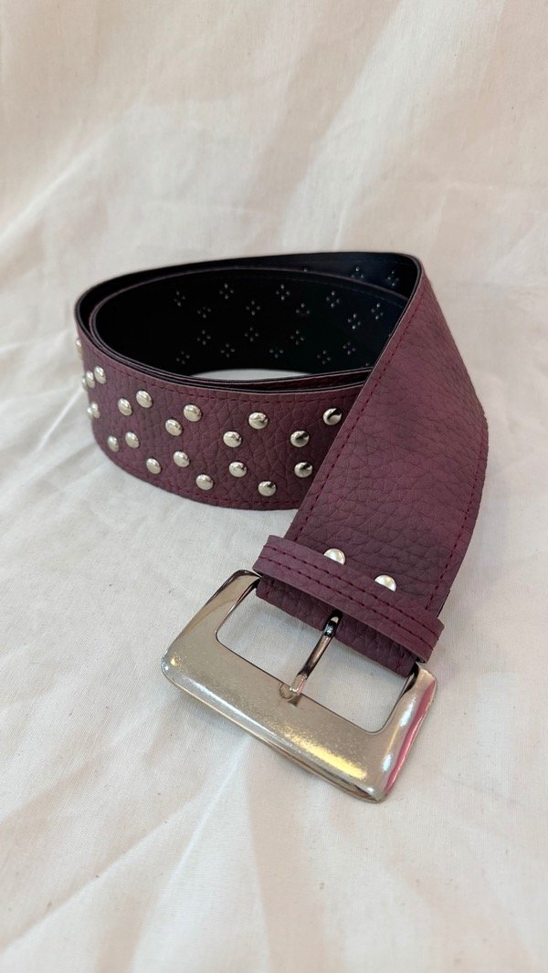 Producto - Cinto ancho bordo