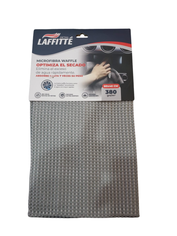 Producto - PAÑO DE MICROFIBRA WAFLE GRIS 60X40CM