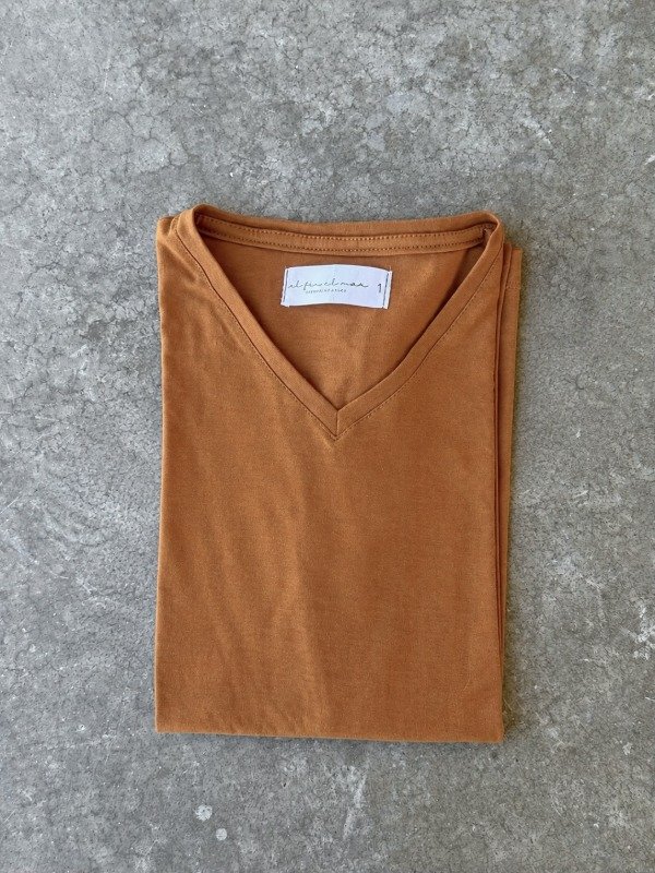 Producto - Mangas Cortas Escote V Caramelo