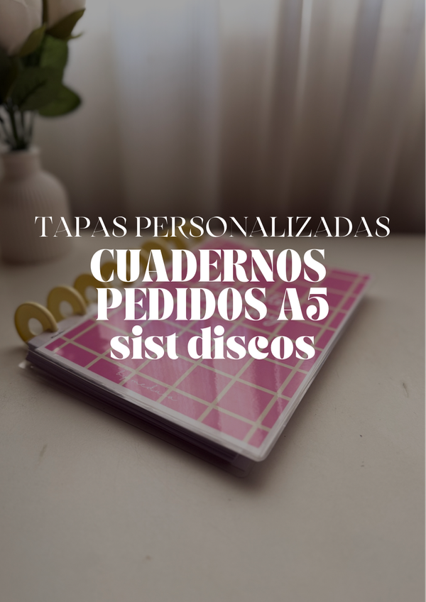 Producto - Cuadernos Pedidos Personalizado A5 discos