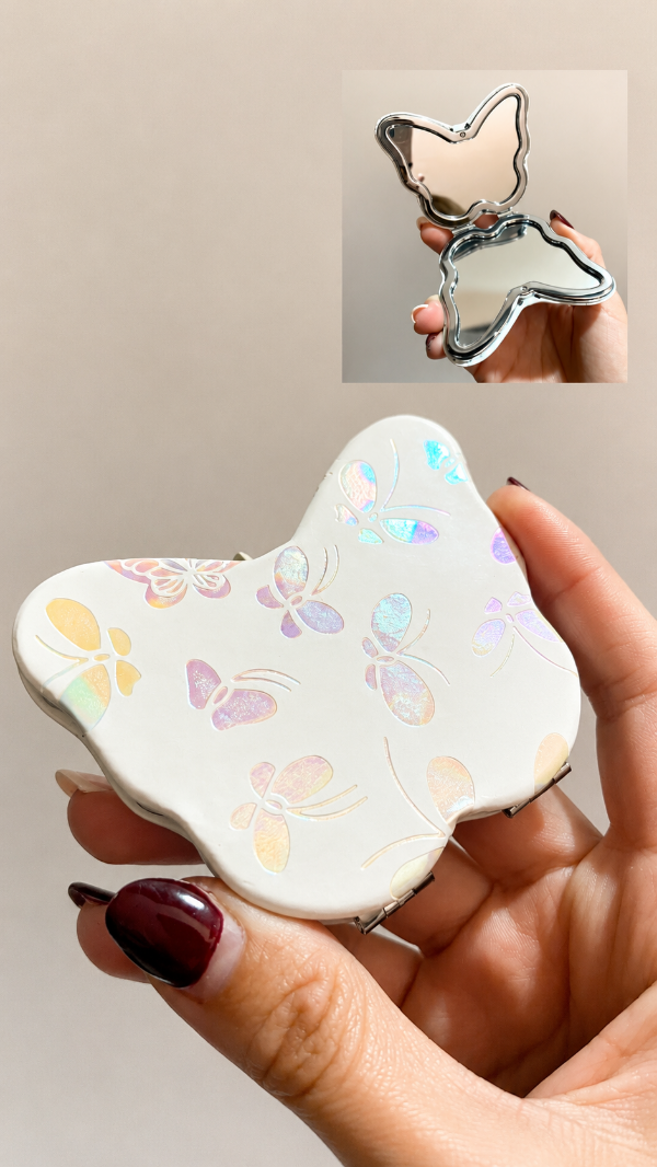 Producto - Espejo Mariposa Tornasol Blanco