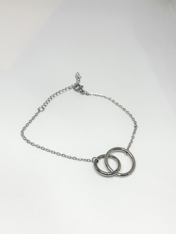 Producto - Pulsera acero quirúrgico doble argolla
