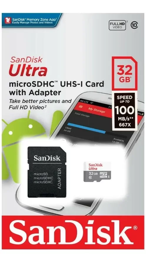 Producto - MEMORIA MICROSD SANDISK 32GB