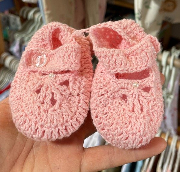 Producto - Escarpin hilo rosa con perlita