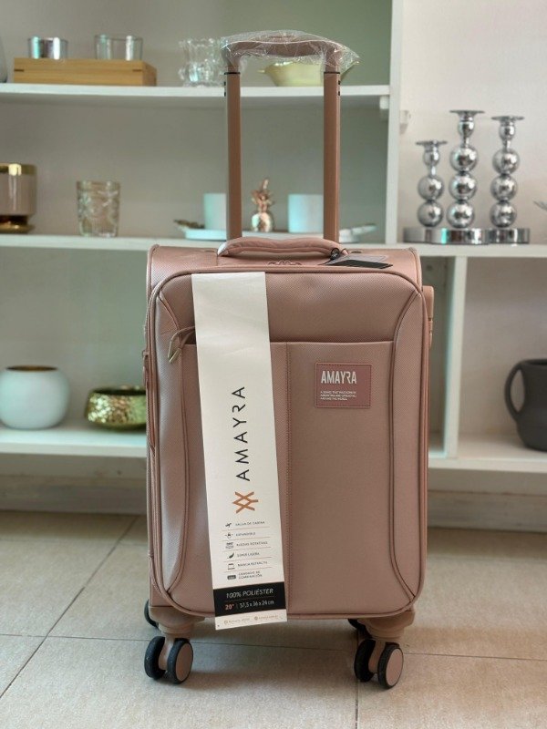 Producto - Valija Amayra (Carry On) rosa