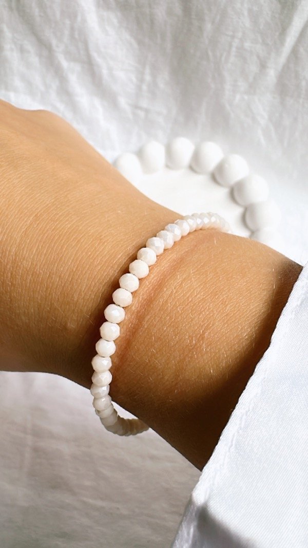 Producto - Pulsera cristales BEIGE