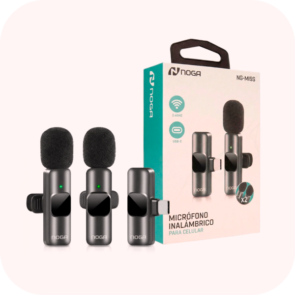 Producto - Microfono NOGA NG-MI9S / Set Doble / Tipo C - 1