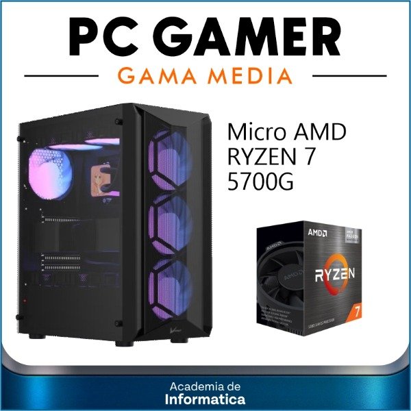 Producto - PC Gamer Gama Media AMD Ryzen 7