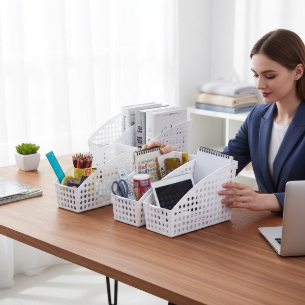 Producto - ORGANIZADOR CALADO VERTICAL PVC 27X16CM - 2