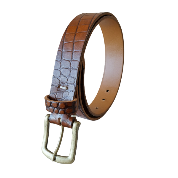 Producto - Cinturon Hombre Cocodrilo Suela