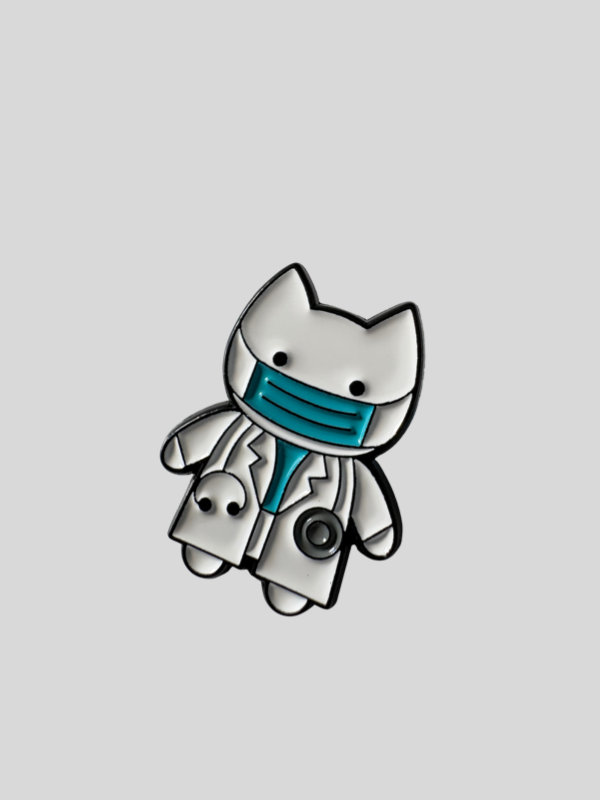 Producto - Pin Gato Doctor Barbijo
