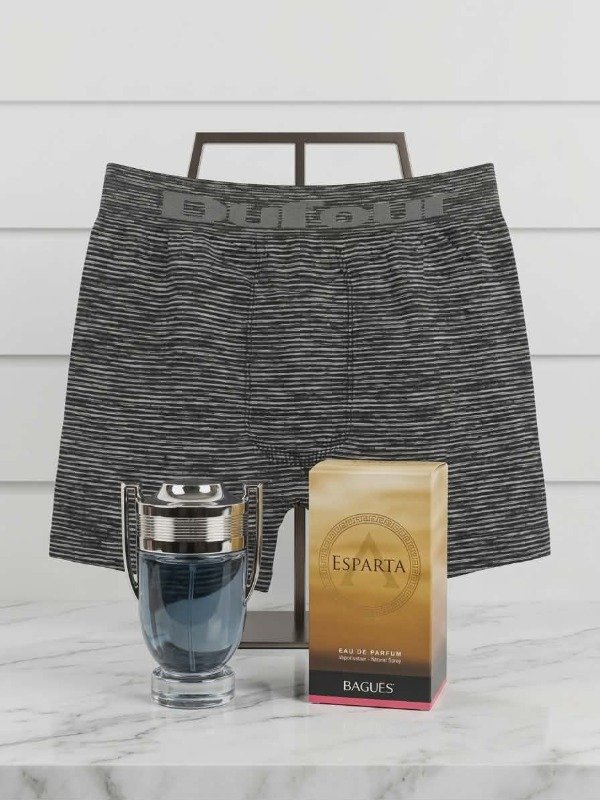 Producto - COMBO MASCULINO PERFUME ESPARTA (invictus) 100 ML + BOXER DUFOUR
