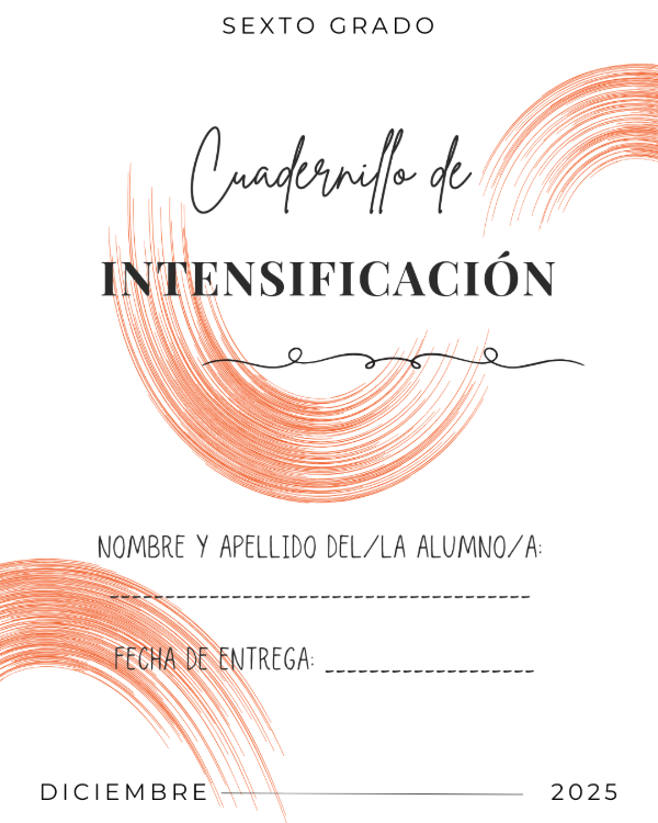 Producto - Intensificación 6to Grado