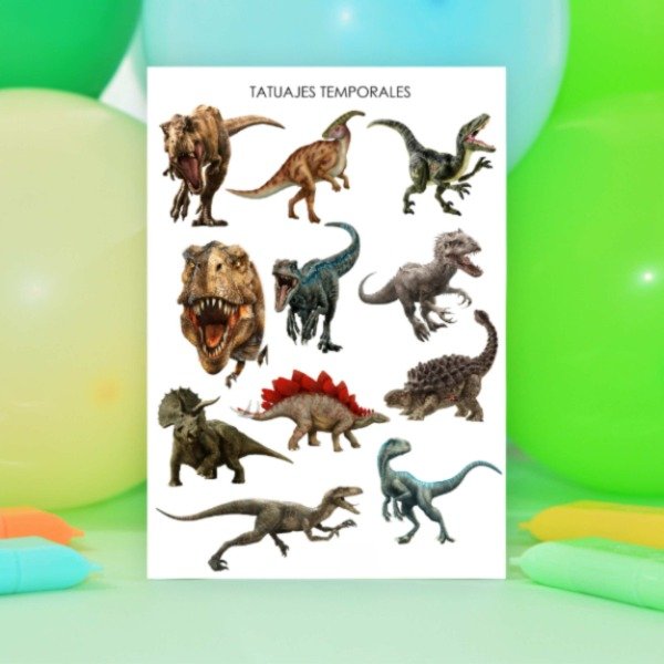 Producto - Tatuajes Temporales "Dinosaurios Jurassic World"