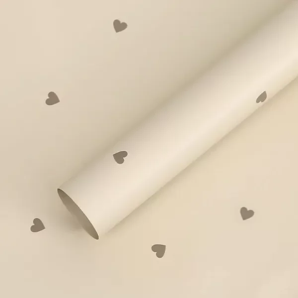 Producto - PAPEL COREANO CORAZON CREMA X 20 HOJAS