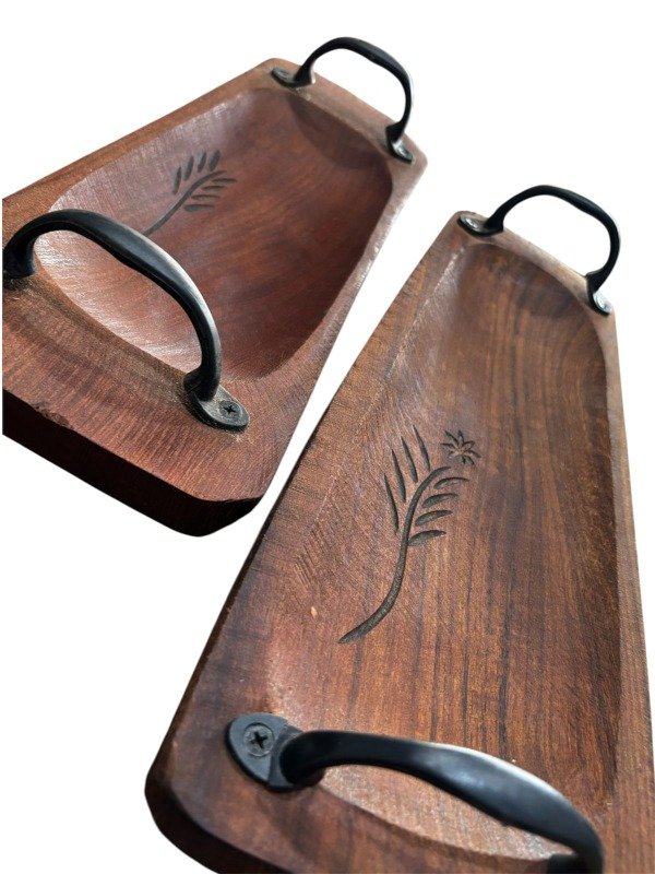 Producto - Bandejas algarrobo con manija.