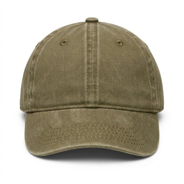 Producto - gorra lisa infantil color caqui desgastada vintage regulable