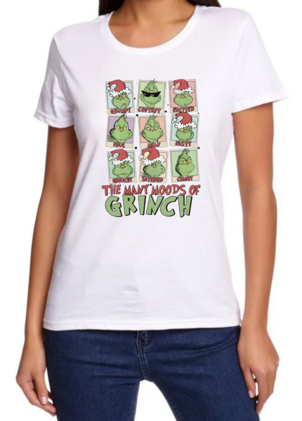 Producto - Remera Mujer Grinch Caras