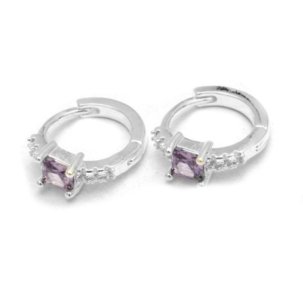 Producto - Argollas Cubic Violeta 1,5cm