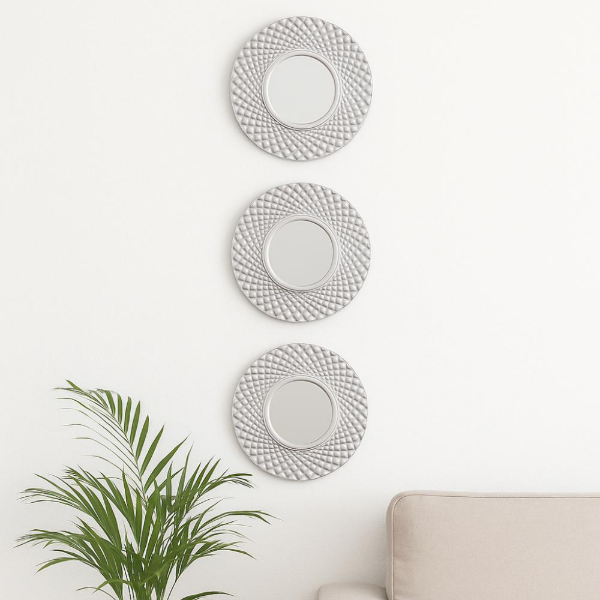 Producto - Set de 3 espejos Plateados