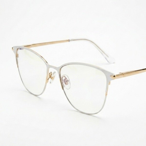 Producto - JULE 95686, Armazón de metal blanco ranurado
