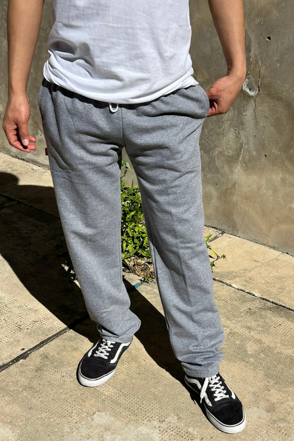 Producto - Pantalón Joguing Recto Rustico - Gris Claro