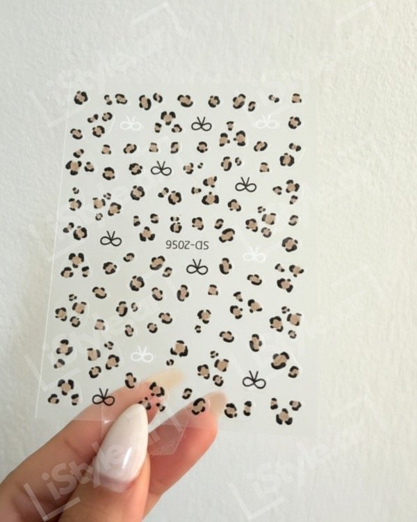 Producto - Plancha stickers leopardo