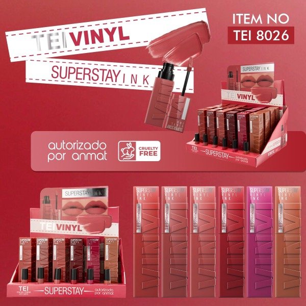 Producto - Labial líquido Matte Vinyl Tei ( x 3 unidades)