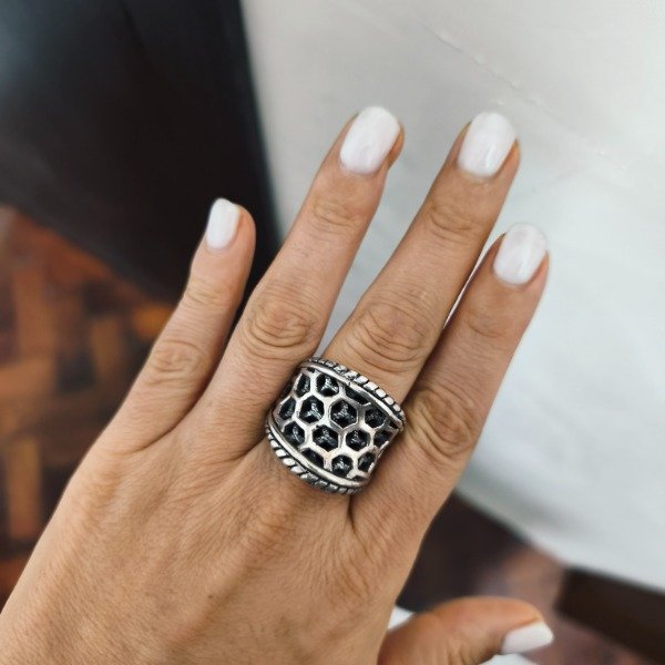 Producto - Anillo colmena (#254)