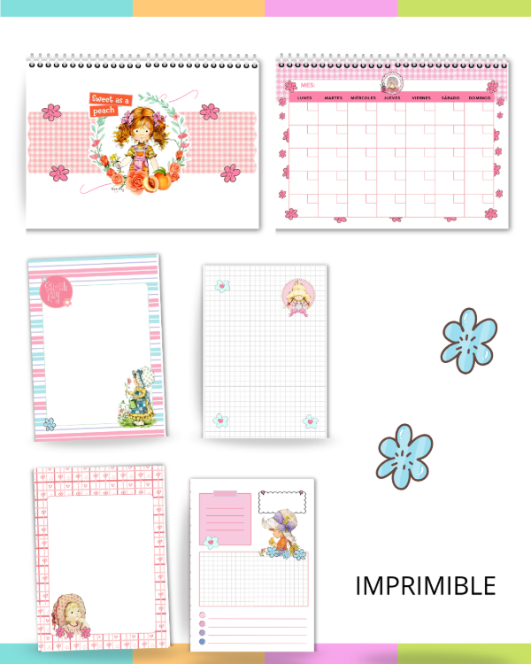 Producto - Planner A4 perpetuo y Bloc de notas Sara ( 4 modelos)