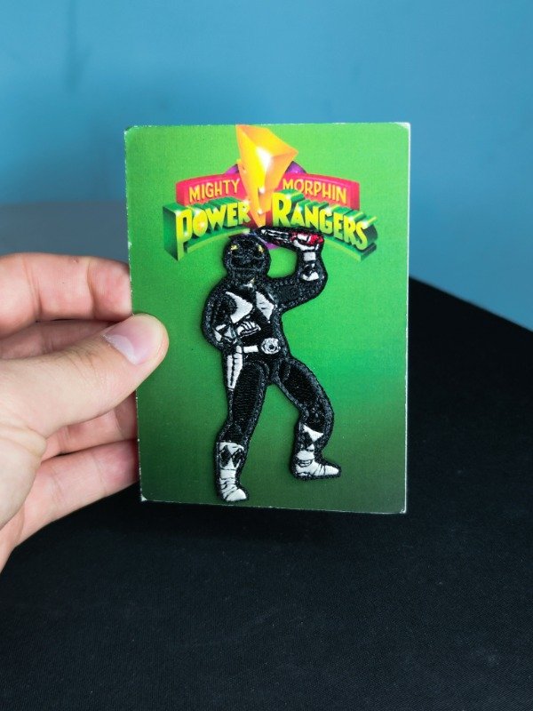 Producto - Bordado Ropa a Calor Mighty Morphin Power Ranger Black Zack 8cm - 1