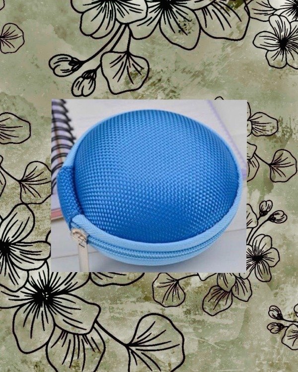 Producto - Cover p/auriculares, cargadores, monedas, pastillero Celeste