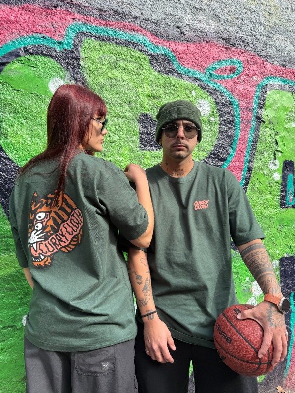 Producto - Remera Tiger Mind Oversize Verde