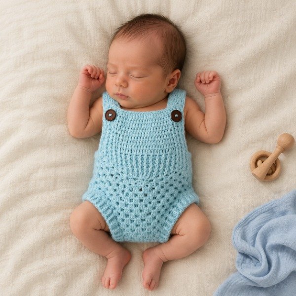 Producto - Body celeste para bebés - 0 a 3 meses.