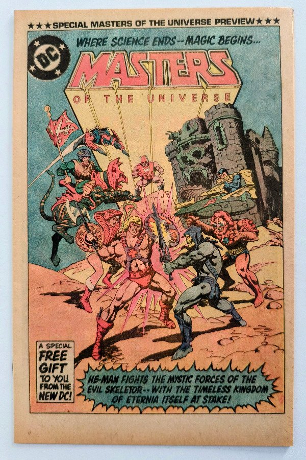 Producto - MOTU Special Preview Insert (1982) - Suplemento especial team-up con Superman