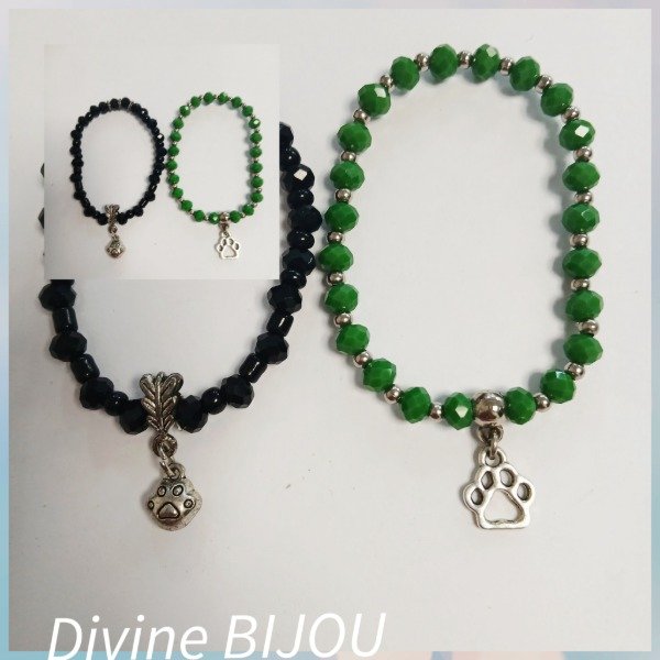 Producto - Pulsera elástica huellitas