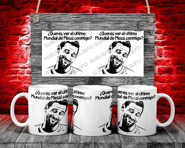 Producto - Querés ver el último mundial de Messi conmigo [Messi] [Stencil Art]