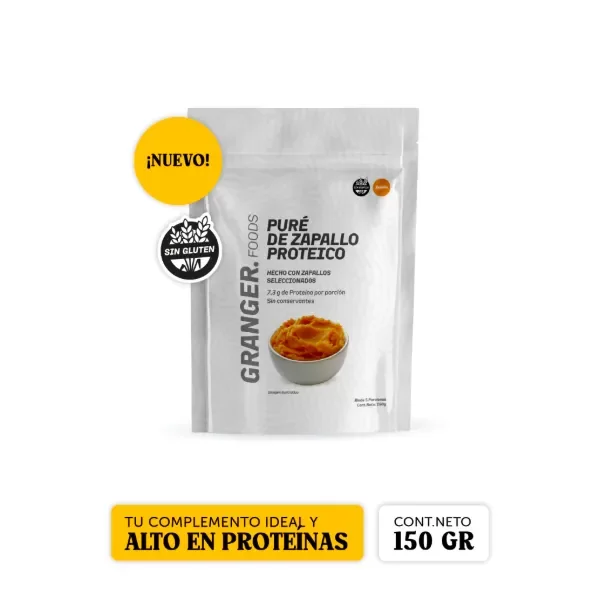 Producto - PURÉ DE ZAPALLO PROTEICO 150 GRS. - GRANGER - 0