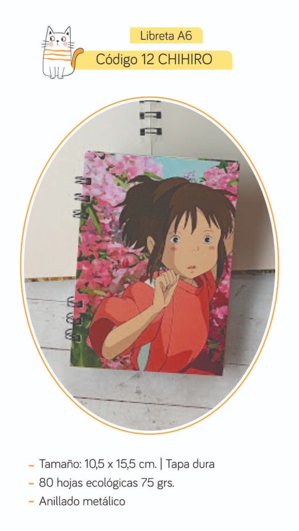 Producto - Libreta 12 Chihiro