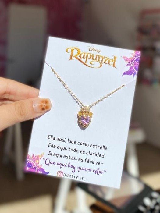 Producto - COLLAR RAPUNZEL CORONA DORADA