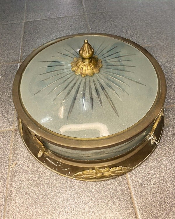 Producto - Plafon De Bronce Antiguo 30cm