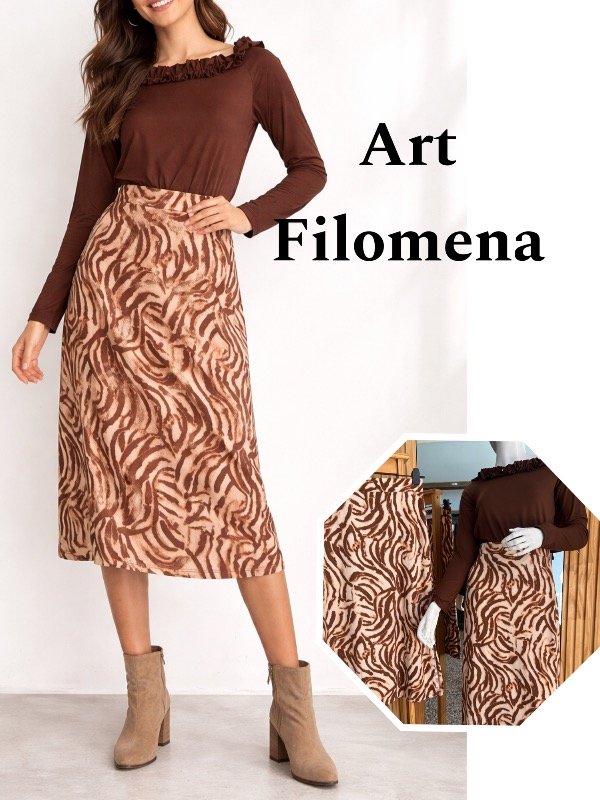 Producto - Filomena pollera de lanilla OFERTA
